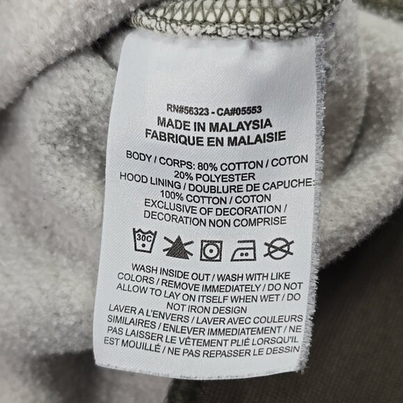 NIKE Camo Club Pullover Hoodie Green Camo MEN'S SIZE MEDIUM ‼️STAINS‼️AS-IS‼️... - Picture 13 of 16